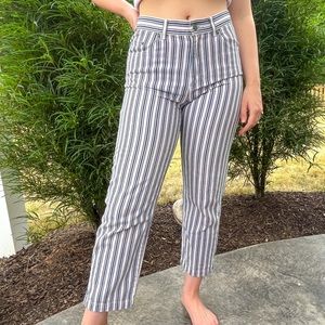 Ralph Lauren Pink and Blue Striped Pants